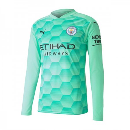 Billiga Fotbollströjor Manchester City Målvakt Borta tröja 2020/21 Långärmad